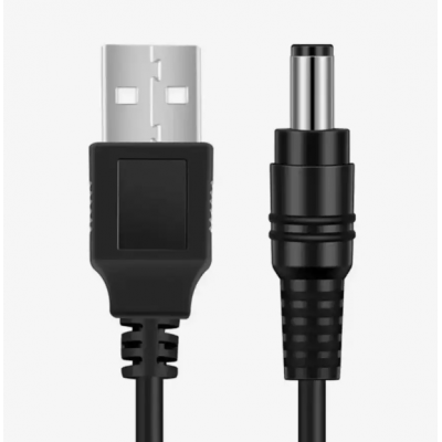 Кабель USB-DC для питания роутера от павербанка 5V в 12V Кабель USB-DC для питания роутера от павербанка 5V в 12V