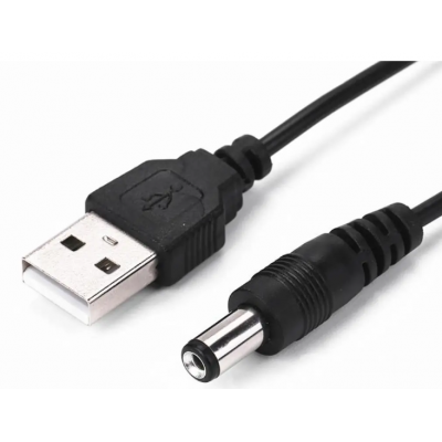 Кабель USB-DC для питания роутера от павербанка 5V в 12V Кабель USB-DC для питания роутера от павербанка 5V в 12V