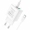 Швидка зарядка 20W Borofone BA67A PD20W+QC3.0 + Type-C + Type-C (Белый) Швидка зарядка 20W Borofone BA67A PD20W+QC3.0 + Type-C + Type-C (Белый)