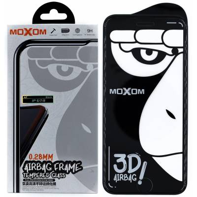 Защитное стекло MOXOM AF AirBag iPhone 8 Plus (Силиконовая рамка)
