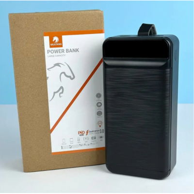 Павербанк 50000mAh Mustang PD20+QC3.0 22.5W Черный Павербанк 50000mAh Mustang PD20+QC3.0 22.5W Черный