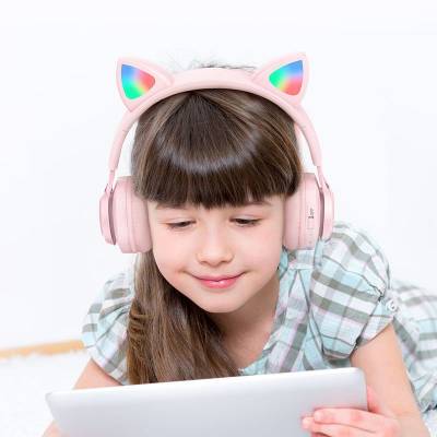Навушники дитячі Bluetooth Hoco W39 Cat ear kids BT headphones Pink Навушники дитячі Bluetooth Hoco W39 Cat ear kids BT headphones Pink