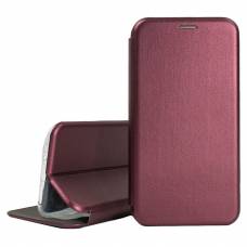 Чехол книжка кожаный Samsung Galaxy Note 20 (Бордовый)