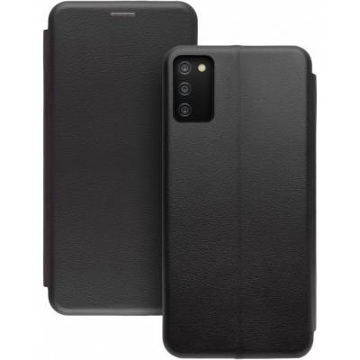 Чехол книжка кожаный Samsung Galaxy A03S (Черный)