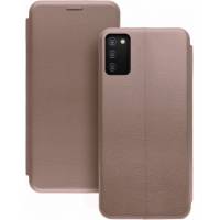 Чохол книжка шкіряна Samsung Galaxy A03S (Рожеве золото) Чохол книжка шкіряна Samsung Galaxy A03S (Рожеве золото)
