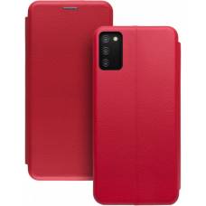 Чехол книжка кожаный Samsung Galaxy A03S (Красный)