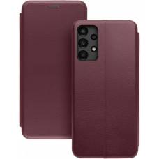 Чехол книжка кожаный Samsung Galaxy M13 (Бордовый)