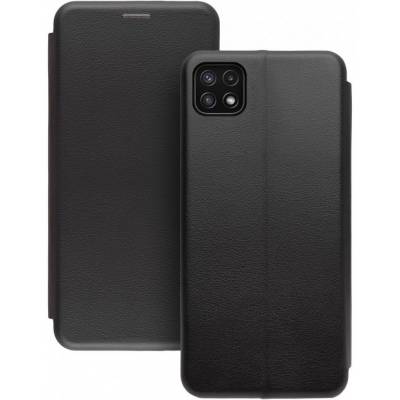 Чехол книжка кожаный Samsung Galaxy A22 5G (Черный)
