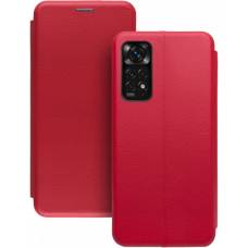 Чехол книжка кожаный Xiaomi Redmi Note 11S	 (Красный)
