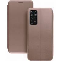 Чехол книжка кожаный Xiaomi Redmi Note 11 (Розовое золото) Чехол книжка кожаный Xiaomi Redmi Note 11 (Розовое золото)