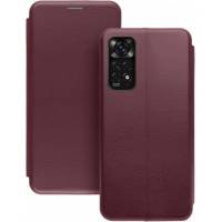Чехол книжка кожаный Xiaomi Redmi Note 11 (Бордовый) Чехол книжка кожаный Xiaomi Redmi Note 11 (Бордовый)