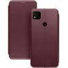 Чехол книжка кожаный Xiaomi Redmi 10A	 (Бордовый)