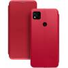 Чехол книжка кожаный Xiaomi Redmi 10A	 (Красный)