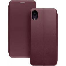Чехол книжка кожаный Samsung Galaxy A03 Core (Бордовый) Чехол книжка кожаный Samsung Galaxy A03 Core (Бордовый)