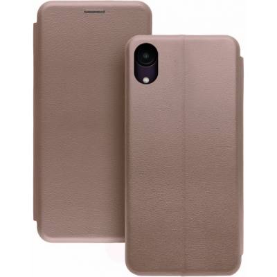 Чохол книжка шкіряна Samsung Galaxy A03 Core (Рожеве золото)