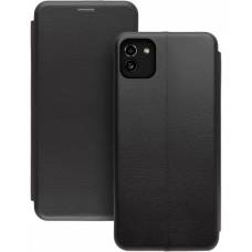 Чохол книжка шкіряна Samsung Galaxy A03 (Чорний)