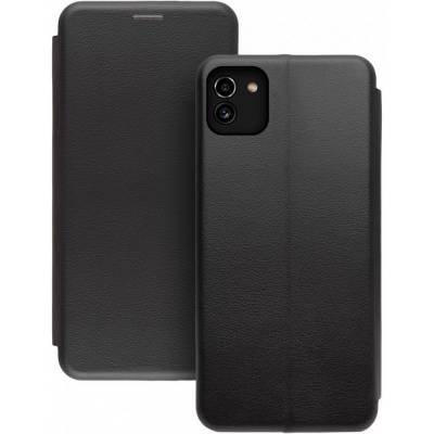 Чохол книжка шкіряна Samsung Galaxy A03 (Чорний)