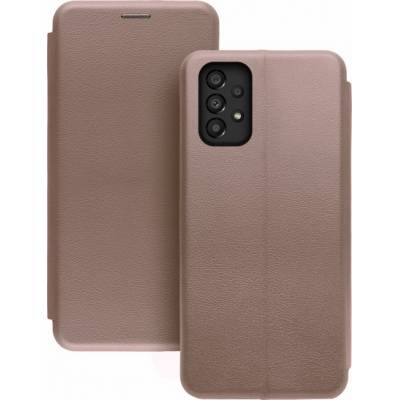 Чехол книжка кожаный Samsung Galaxy A33 (Розовое золото)