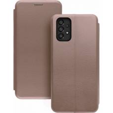 Чехол книжка кожаный Samsung Galaxy A53 (Розовое золото)