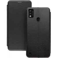 Чехол книжка кожаный ZTE Blade A51 (Черный) Чехол книжка кожаный ZTE Blade A51 (Черный)