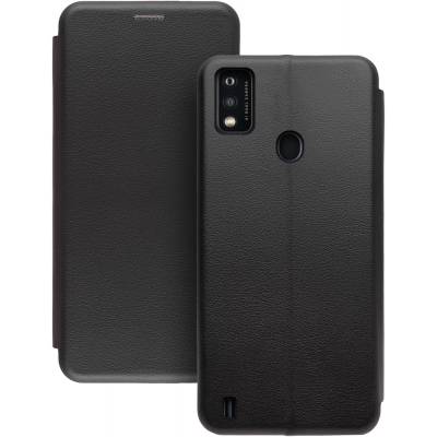 Чехол книжка кожаный ZTE Blade A51	 (Черный)