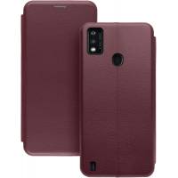 Чохол книжка шкіряна ZTE Blade A51 (Бордовий) Чохол книжка шкіряна ZTE Blade A51 (Бордовий)