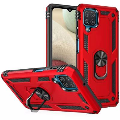 Чехол ударопрочный Serge Ring с магнитным держателем Samsung Galaxy M32 (Красный) Чехол ударопрочный Serge Ring с магнитным держателем Samsung Galaxy M32 (Красный)