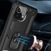 Чехол ударопрочный Serge Ring с магнитным держателем Xiaomi Mi 11 Lite (Черный) Чехол ударопрочный Serge Ring с магнитным держателем Xiaomi Mi 11 Lite (Черный)