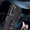 Чехол ударопрочный Serge Ring с магнитным держателем Huawei P Smart 2021 (Черный) Чехол ударопрочный Serge Ring с магнитным держателем Huawei P Smart 2021 (Черный)