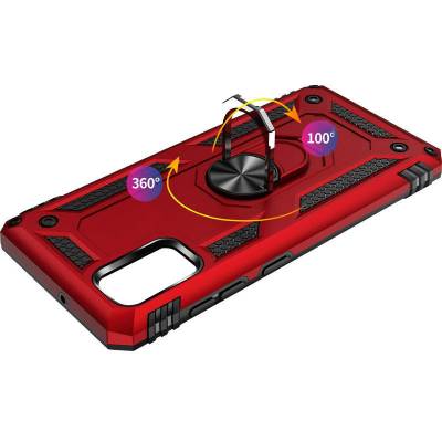 Чехол ударопрочный Serge Ring с магнитным держателем Xiaomi Redmi 9T (Красный) Чехол ударопрочный Serge Ring с магнитным держателем Xiaomi Redmi 9T (Красный)