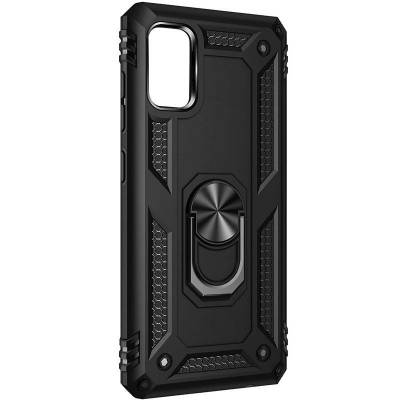 Чехол ударопрочный Serge Ring с магнитным держателем Xiaomi Redmi 9T (Черный)
