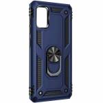 Чехол ударопрочный Serge Ring с магнитным держателем Xiaomi Redmi 9T (Синий)