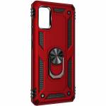 Чехол ударопрочный Serge Ring с магнитным держателем Xiaomi Redmi 9T (Красный)