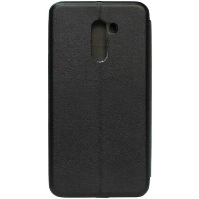 Чехол книжка кожанный Xiaomi Pocophone F1 (Черный) Чехол книжка кожанный Xiaomi Pocophone F1 (Черный)