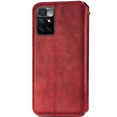 Чохол книжка Rhombus Xiaomi Redmi 10 шкіряний (Червоний) Чохол книжка Rhombus Xiaomi Redmi 10 шкіряний (Червоний)