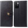 Чохол книжка Clasp Button Xiaomi Redmi 10 шкіряний (Чорний)