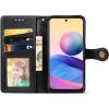 Чохол книжка Clasp Button Xiaomi Redmi 10 шкіряний (Чорний) Чохол книжка Clasp Button Xiaomi Redmi 10 шкіряний (Чорний)