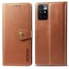 Чохол книжка Clasp Button Xiaomi Redmi 10 шкіряний (Коричневий)