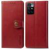 Чохол книжка Clasp Button Xiaomi Redmi 10 шкіряний (Червоний)