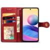 Чохол книжка Clasp Button Xiaomi Redmi 10 шкіряний (Червоний) Чохол книжка Clasp Button Xiaomi Redmi 10 шкіряний (Червоний)