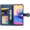 Чохол книжка Clasp Button Xiaomi Redmi 10 шкіряний (Синій) Чохол книжка Clasp Button Xiaomi Redmi 10 шкіряний (Синій)