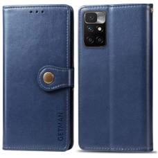 Чохол книжка Clasp Button Xiaomi Redmi 10 шкіряний (Синій) Чохол книжка Clasp Button Xiaomi Redmi 10 шкіряний (Синій)