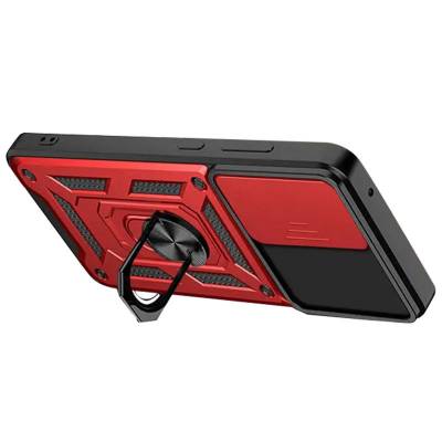 Чехол ударопрочный Serge Ring Camshield Xiaomi 13 Lite (Красный) Чехол ударопрочный Serge Ring Camshield Xiaomi 13 Lite (Красный)