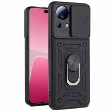 Чохол удароміцний Serge Ring Camshield з магнітним утримувачем Xiaomi 13 Lite (Чорний)