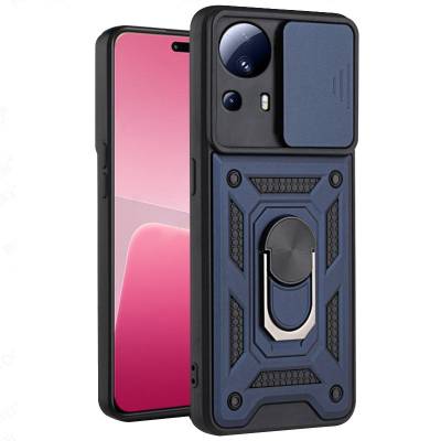 Чохол удароміцний Serge Ring Camshield з магнітним утримувачем Xiaomi 13 Lite (Синій)