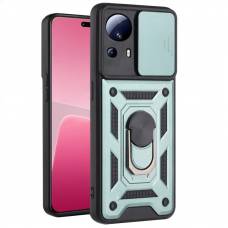 Чохол удароміцний Serge Ring Camshield з магнітним утримувачем Xiaomi 13 Lite (Зелений)