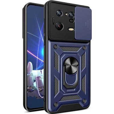 Чехол ударопрочный Serge Ring Camshield Xiaomi 13 Pro (Синий)
