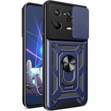 Чехол ударопрочный Serge Ring Camshield Xiaomi 13 Pro (Синий)