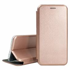 Чехол книжка кожаный Nokia G10	 (Розовое золото)