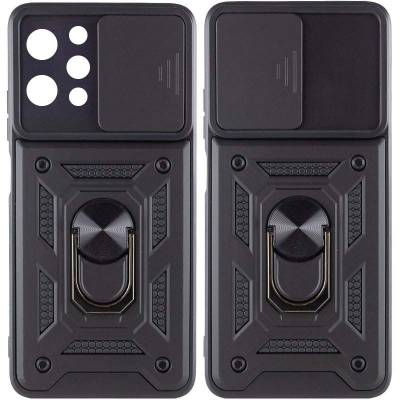 Чехол ударопрочный Serge Ring Camshield Xiaomi Redmi 12 (Черный)
